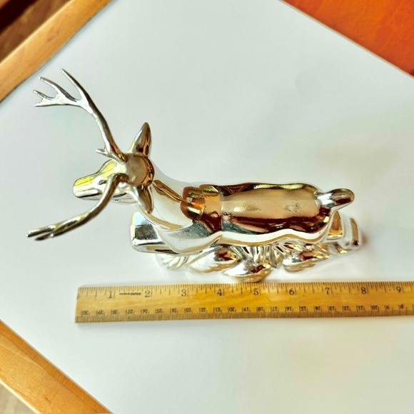 AVON Men's vintage silver bottle, buck stag deer - Picture 4 of 9